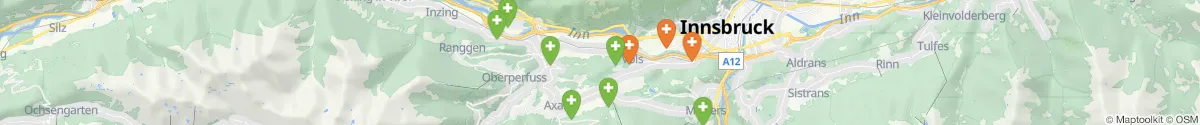 Map view for Pharmacies emergency services nearby Axams (Innsbruck  (Land), Tirol)